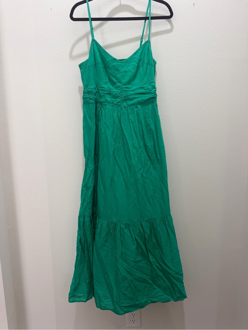 Beautiful Green Spaghetti-Strap Maxi Dress - Women's